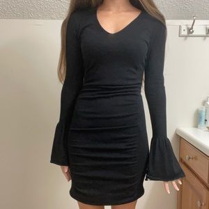 Express XS black sweater dress